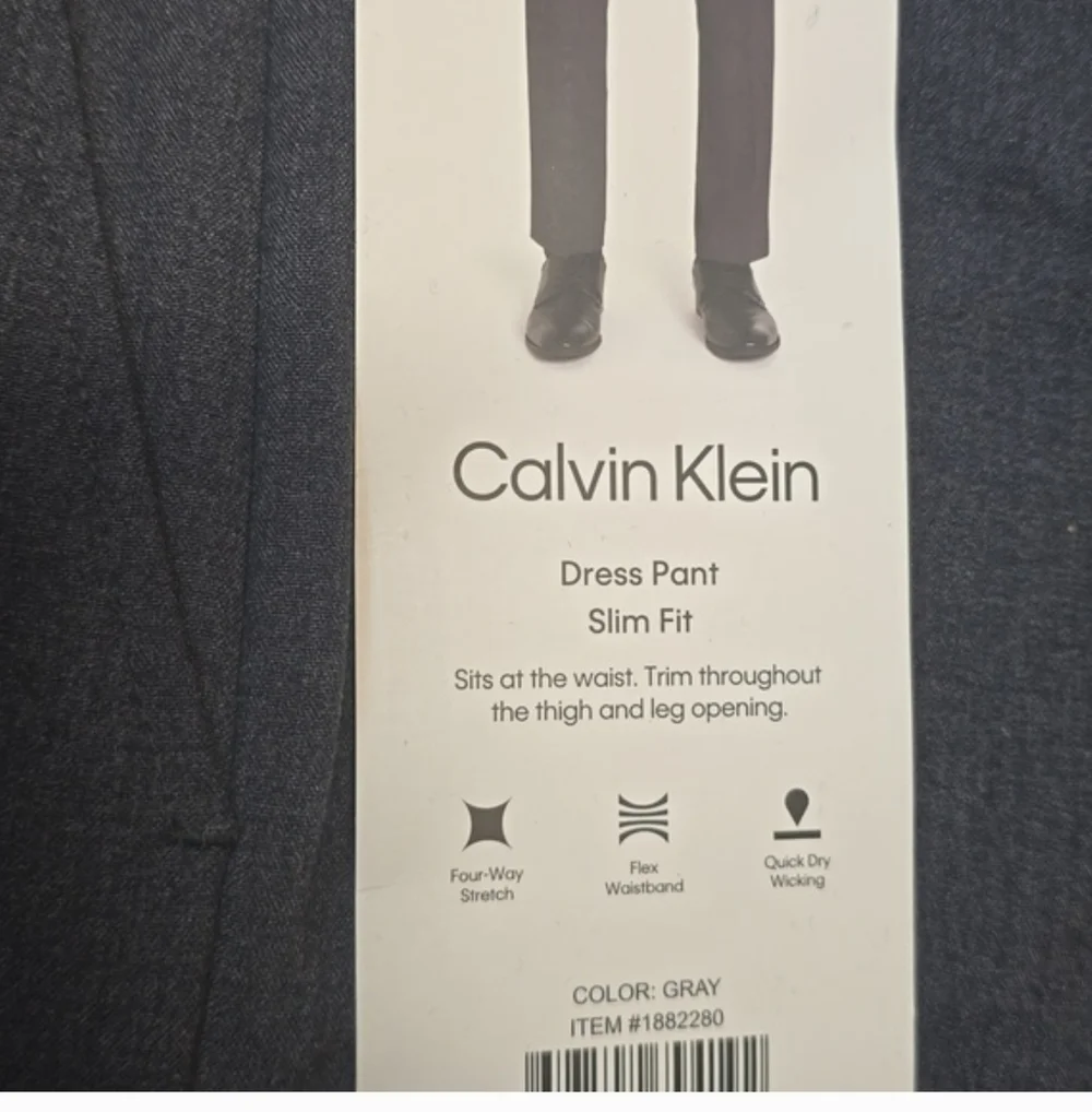 NEW Calvin Klein Men's Slim Fit Dress Pants Flex Waistband, New